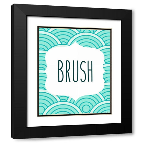 Ocean Waves 3 Black Modern Wood Framed Art Print with Double Matting by Allen, Kimberly