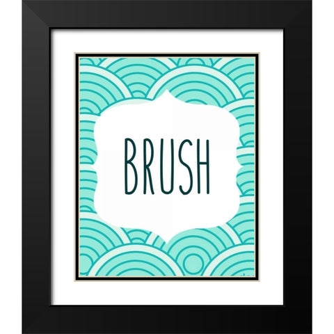 Ocean Waves 3 Black Modern Wood Framed Art Print with Double Matting by Allen, Kimberly