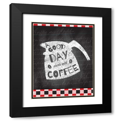 A Good Day 1 Black Modern Wood Framed Art Print with Double Matting by Allen, Kimberly