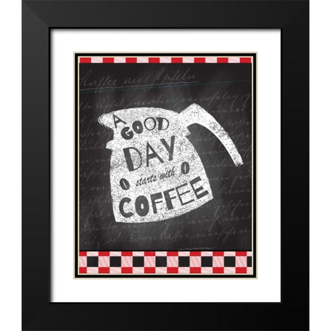 A Good Day 1 Black Modern Wood Framed Art Print with Double Matting by Allen, Kimberly