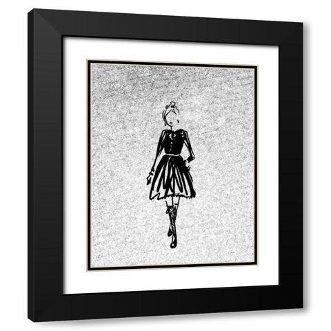Glitter Fashion 3 Black Modern Wood Framed Art Print with Double Matting by Allen, Kimberly