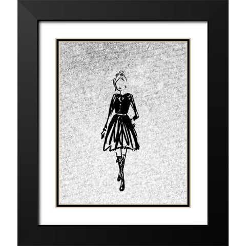 Glitter Fashion 3 Black Modern Wood Framed Art Print with Double Matting by Allen, Kimberly