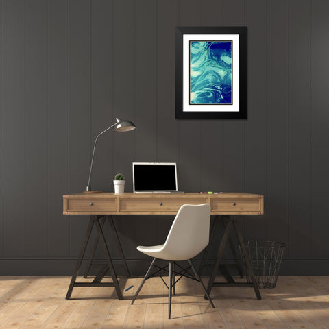 Cosmic A Black Modern Wood Framed Art Print with Double Matting by Allen, Kimberly