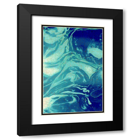 Cosmic A Black Modern Wood Framed Art Print with Double Matting by Allen, Kimberly