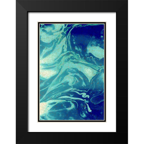 Cosmic A Black Modern Wood Framed Art Print with Double Matting by Allen, Kimberly