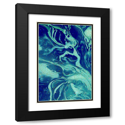 Cosmic B Black Modern Wood Framed Art Print with Double Matting by Allen, Kimberly