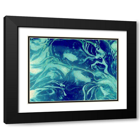 Cosmic Black Modern Wood Framed Art Print with Double Matting by Allen, Kimberly