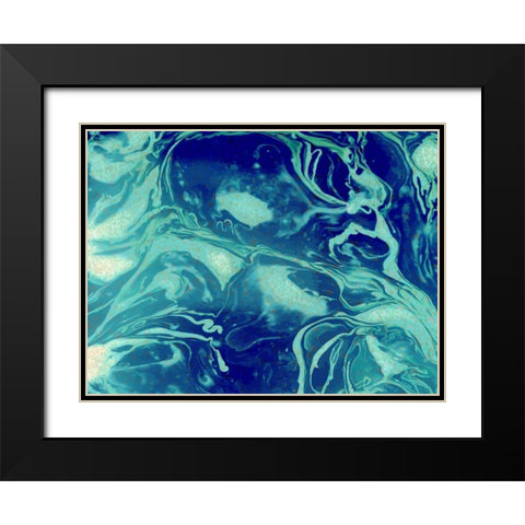Cosmic Black Modern Wood Framed Art Print with Double Matting by Allen, Kimberly