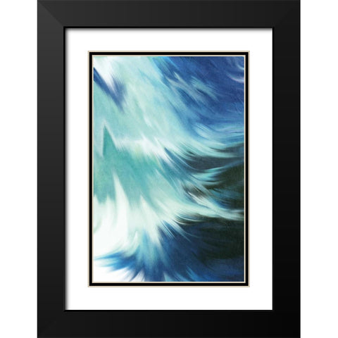 Blue Mood Black Modern Wood Framed Art Print with Double Matting by Allen, Kimberly