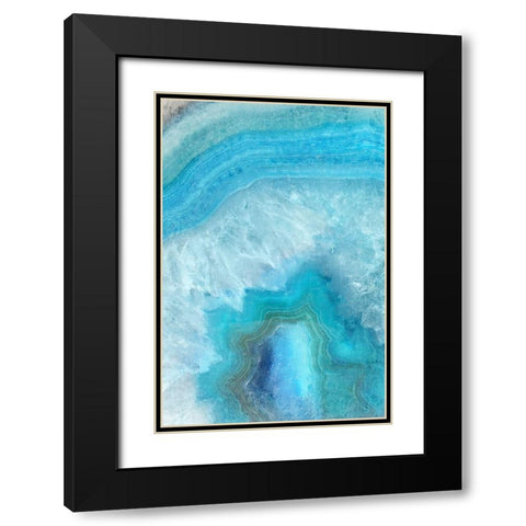 Shades 1 Black Modern Wood Framed Art Print with Double Matting by Kimberly, Allen