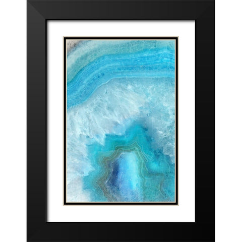 Shades 1 Black Modern Wood Framed Art Print with Double Matting by Kimberly, Allen