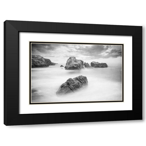 Ocean Dreams Black Modern Wood Framed Art Print with Double Matting by Kimberly, Allen