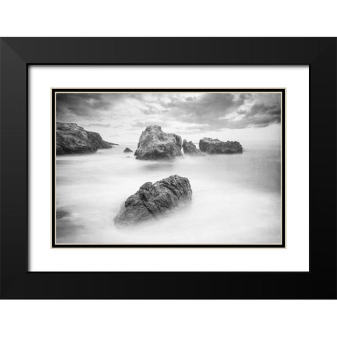 Ocean Dreams Black Modern Wood Framed Art Print with Double Matting by Kimberly, Allen