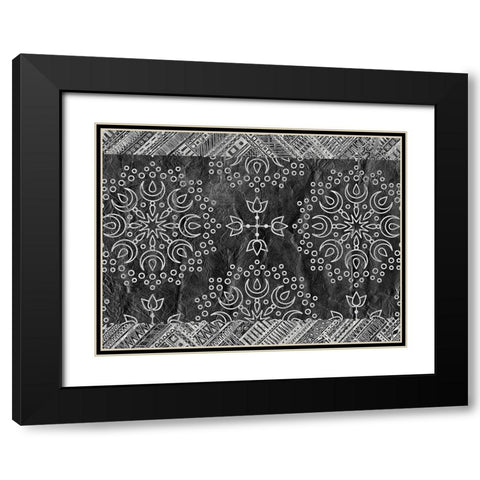Patterned Black Modern Wood Framed Art Print with Double Matting by Kimberly, Allen