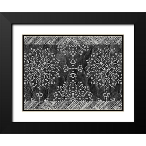 Patterned Black Modern Wood Framed Art Print with Double Matting by Kimberly, Allen