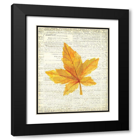In the Fall 1  Black Modern Wood Framed Art Print with Double Matting by Kimberly, Allen
