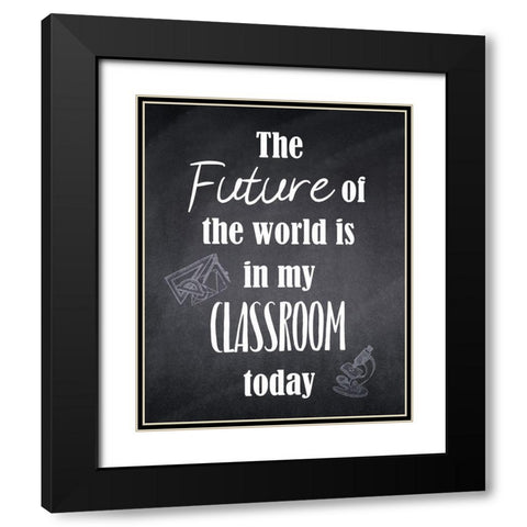 My Classroom 2 Black Modern Wood Framed Art Print with Double Matting by Kimberly, Allen