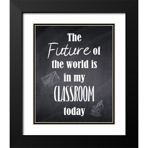 My Classroom 2 Black Modern Wood Framed Art Print with Double Matting by Kimberly, Allen