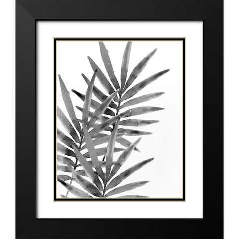 Ferns By Night 1 Black Modern Wood Framed Art Print with Double Matting by Kimberly, Allen