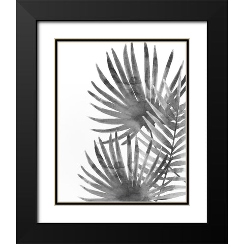 Ferns By Night 2 Black Modern Wood Framed Art Print with Double Matting by Kimberly, Allen
