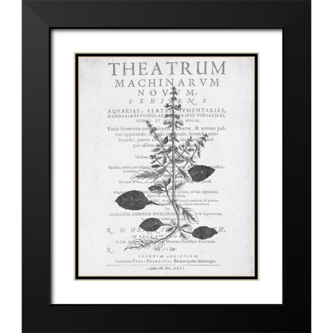 Defused Botanical 2 Black Modern Wood Framed Art Print with Double Matting by Kimberly, Allen