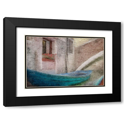 On the Gondola Black Modern Wood Framed Art Print with Double Matting by Kimberly, Allen