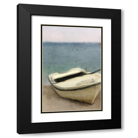 Sea Breeze Black Modern Wood Framed Art Print with Double Matting by Kimberly, Allen