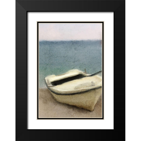 Sea Breeze Black Modern Wood Framed Art Print with Double Matting by Kimberly, Allen