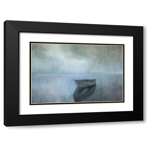 Morning Row Black Modern Wood Framed Art Print with Double Matting by Kimberly, Allen