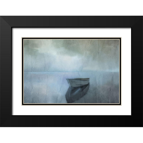Morning Row Black Modern Wood Framed Art Print with Double Matting by Kimberly, Allen