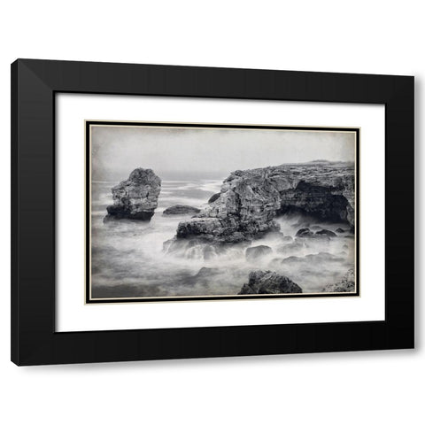 Crashing Black Modern Wood Framed Art Print with Double Matting by Kimberly, Allen