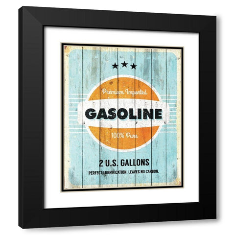 Gasoline Black Modern Wood Framed Art Print with Double Matting by Kimberly, Allen