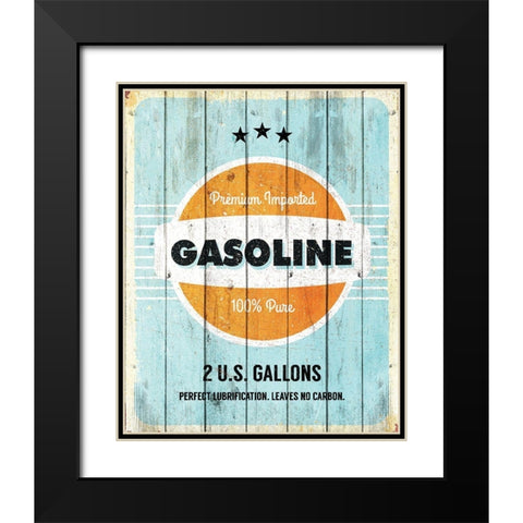 Gasoline Black Modern Wood Framed Art Print with Double Matting by Kimberly, Allen