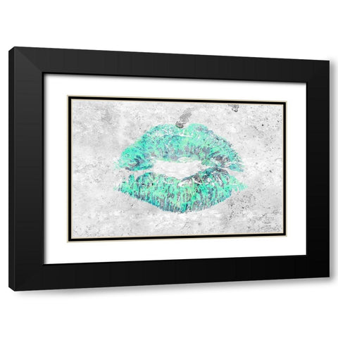 Shades of Lipstick 1 Black Modern Wood Framed Art Print with Double Matting by Kimberly, Allen