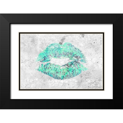 Shades of Lipstick 1 Black Modern Wood Framed Art Print with Double Matting by Kimberly, Allen