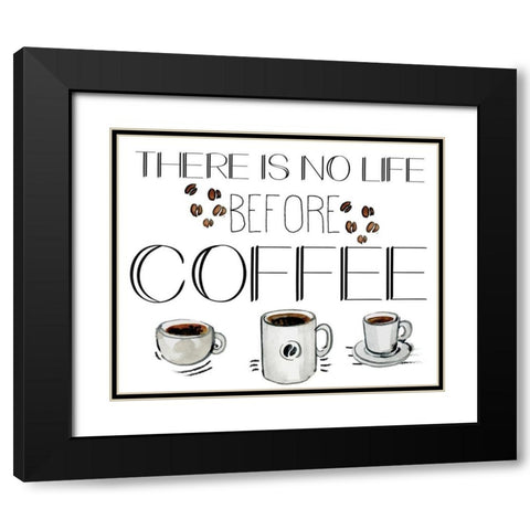 Morning Coffee 5 Black Modern Wood Framed Art Print with Double Matting by Kimberly, Allen
