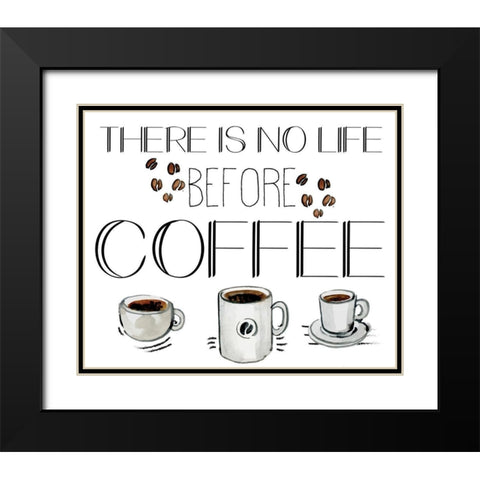 Morning Coffee 5 Black Modern Wood Framed Art Print with Double Matting by Kimberly, Allen