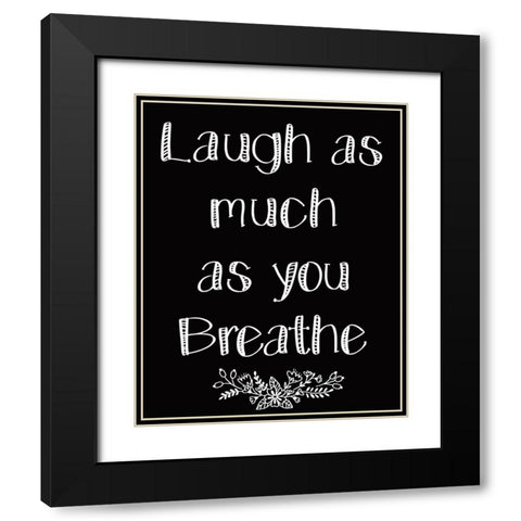 As Much 1 Black Modern Wood Framed Art Print with Double Matting by Kimberly, Allen