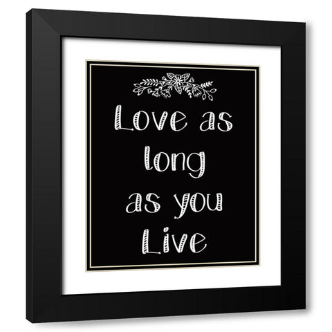 As Much 2 Black Modern Wood Framed Art Print with Double Matting by Kimberly, Allen
