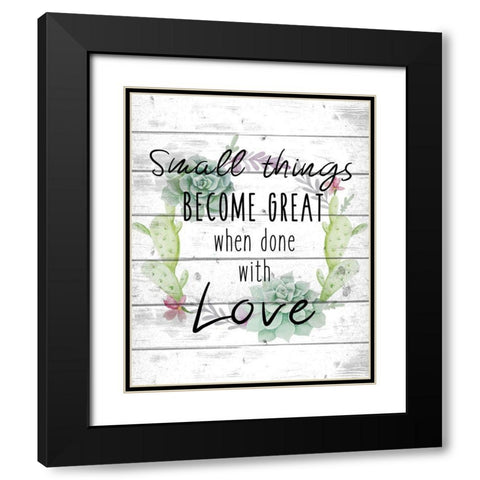 Small Things A Black Modern Wood Framed Art Print with Double Matting by Kimberly, Allen