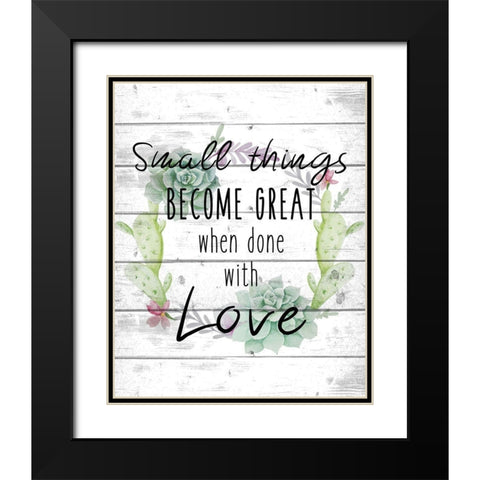 Small Things A Black Modern Wood Framed Art Print with Double Matting by Kimberly, Allen