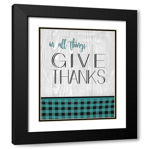 In All Things Black Modern Wood Framed Art Print with Double Matting by Kimberly, Allen