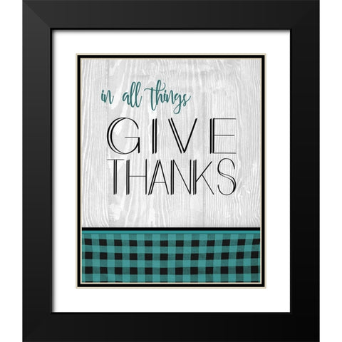 In All Things Black Modern Wood Framed Art Print with Double Matting by Kimberly, Allen