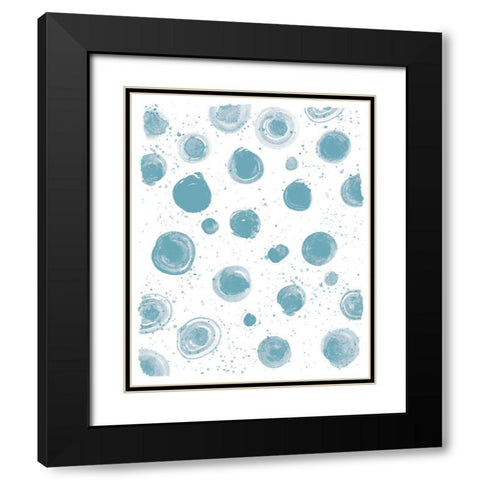 Seaside Pattern 1 Black Modern Wood Framed Art Print with Double Matting by Kimberly, Allen