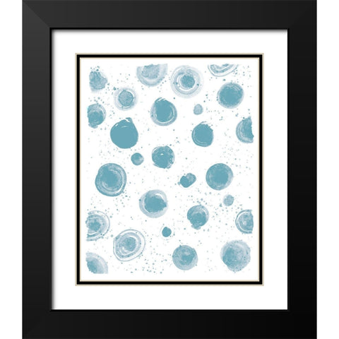 Seaside Pattern 1 Black Modern Wood Framed Art Print with Double Matting by Kimberly, Allen