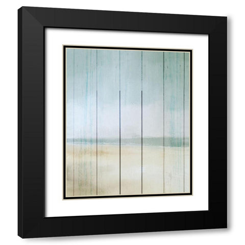 A Day at the Beach Black Modern Wood Framed Art Print with Double Matting by Kimberly, Allen