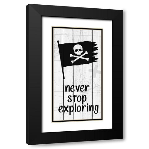 Roam 1 Black Modern Wood Framed Art Print with Double Matting by Kimberly, Allen