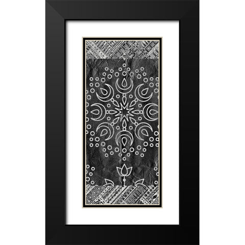 Patterned C Black Modern Wood Framed Art Print with Double Matting by Kimberly, Allen