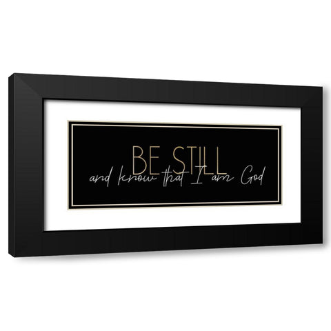 Be Still 1 Black Modern Wood Framed Art Print with Double Matting by Kimberly, Allen