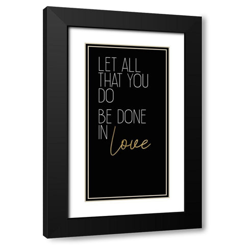 Be Still 2 Black Modern Wood Framed Art Print with Double Matting by Kimberly, Allen
